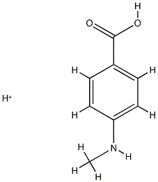 Benzoic acid,4-(methylamino)-,conjugate monoacid (9CI) Structure