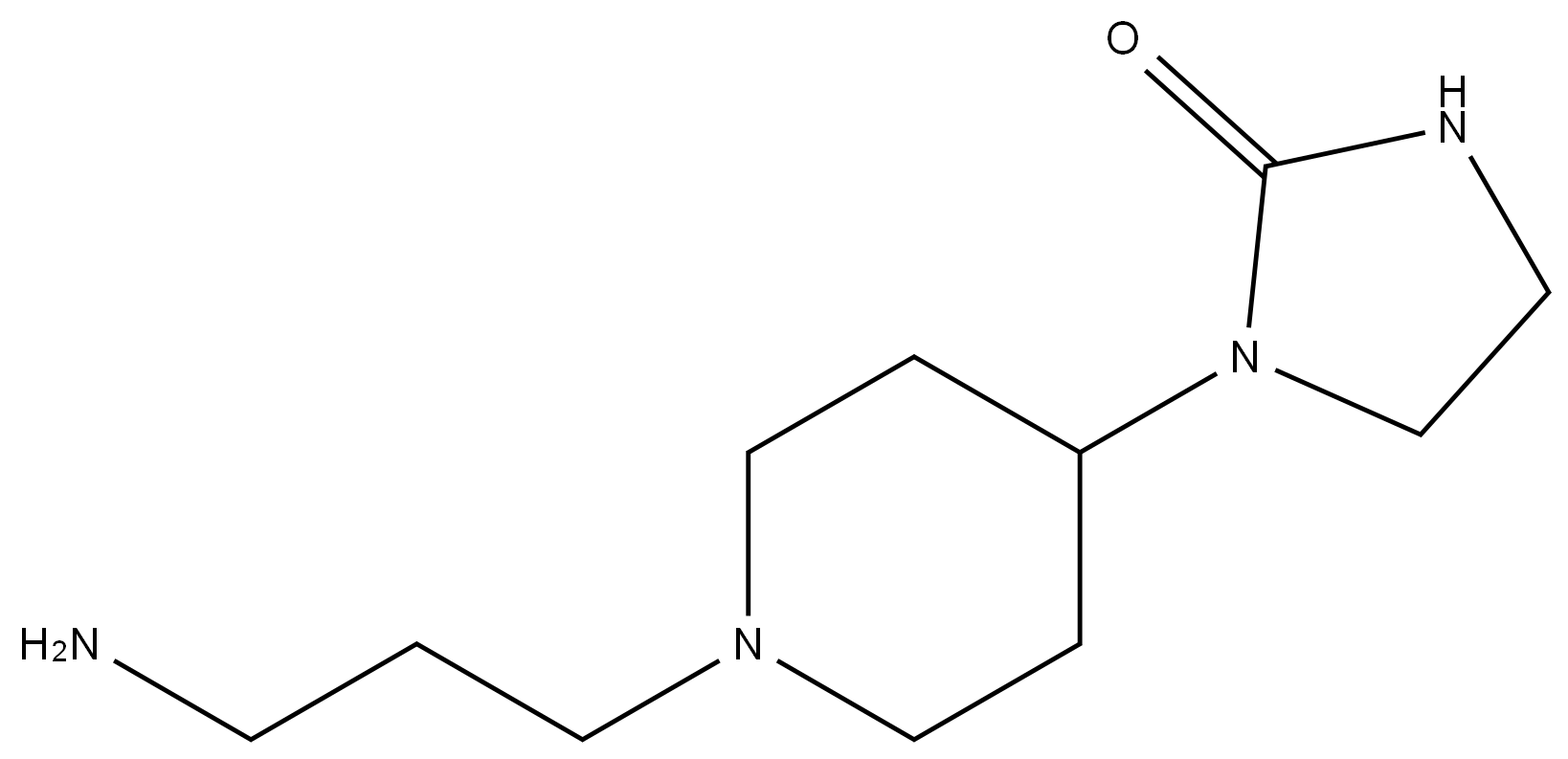 1-[1-(3-Amino-propyl)-piperidin-4-yl]-imidazolidin-2-one Structure