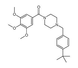 4-(p-tert-Butylbenzyl)-1-piperazinyl(3,4,5-trimethoxyphenyl) ketone structure