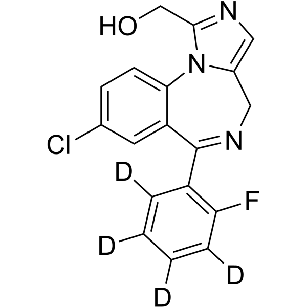 1'-Hydroxymidazolam-d4结构式