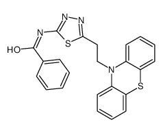 N-[5-(2-phenothiazin-10-ylethyl)-1,3,4-thiadiazol-2-yl]benzamide Structure