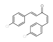 (1E)-1,5-bis(4-chlorophenyl)penta-1,4-dien-3-one structure