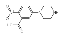 2-NITRO-5-PIPERAZIN-1-YL-BENZOIC ACID structure