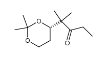 (4S)-4-(2-Methyl-3-oxo-pent-2-yl)-2,2-dimethyl-[1,3]dioxane Structure