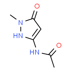 Acetamide,N-(2,5-dihydro-1-methyl-5-oxo-1H-pyrazol-3-yl)- Structure