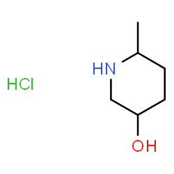 6-Methyl-3-piperidinol hydrochloride (1:1) Structure