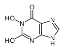1-hydroxyxanthine Structure