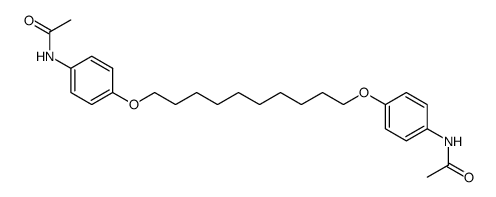 1,10-Bis-(p-acetamidophenoxy)-decan Structure