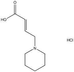 (2E)-4-(1-哌啶基)-2-丁烯酸盐酸盐结构式