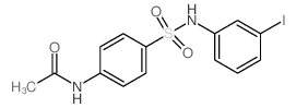 4-(3-Iodophenylsulfamoyl)acetanilide结构式