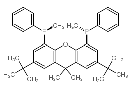 (r,r)-2,7-di-tert-butyl-9,9-dimethyl-4,5-bis(methylphenylphosphino)xanthene结构式