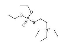 2-diethoxyphosphorylsulfanylethyl(triethyl)azanium结构式