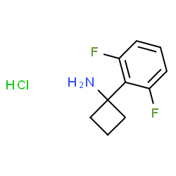 1-(2,6-difluorophenyl)cyclobutan-1-amine hydrochloride Structure