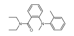 N,N-diethyl-2-(2,N-dimethylanilino)benzamide结构式