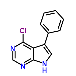 4-Chloro-5-phenyl-1H-pyrrolo[2,3-d]pyrimidine Structure