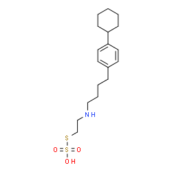 2-[4-(p-Cyclohexylphenyl)butyl]aminoethanethiol sulfate Structure