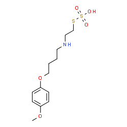 2-[4-(p-Methoxyphenoxy)butyl]aminoethanethiol sulfate结构式