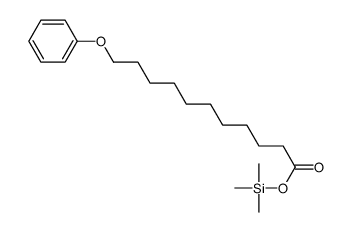 11-Phenoxyundecanoic acid trimethylsilyl ester structure