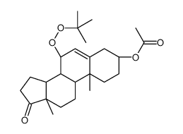 Androst-5-en-17-one, 3-(acetyloxy)-7-[(1,1-dimethylethyl)dioxy]-, (3beta,7alpha)- (9CI)结构式