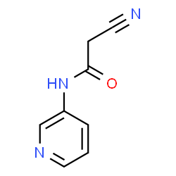 2-氰基-N-(吡啶-3-基)乙酰胺结构式