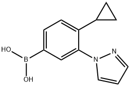 4-Cyclopropyl-3-(1H-pyrazol-1-yl)phenylboronic acid picture