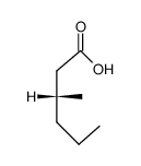 Hexanoic acid, 3-Methyl-, (R)- Structure