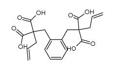 1,2-Bis-[2,2-dicarboxy-penten-(4)-yl]-benzol结构式