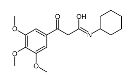 N-Cyclohexyl-2-(3,4,5-trimethoxybenzoyl)acetamide结构式
