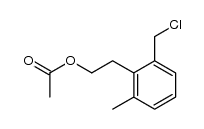 2-chloromethyl-6-methylphenethyl acetate结构式