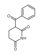 3-benzoyl-piperidine-2,6-dione结构式