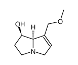 7β-Hydroxy-1-methoxymethyl-1,2-dehydro-8α-pyrrolizidin结构式