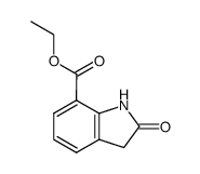 Ethyl 2-oxoindoline-7-carboxylate结构式