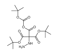 三-Boc-肼基乙酸结构式