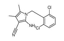 2-AMINO-1-(2,6-DICHLOROBENZYL)-4,5-DIMETHYL-1H-PYRROLE-3-CARBONITRILE picture