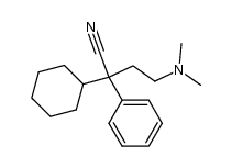 2-cyclohexyl-4-dimethylamino-2-phenyl-butyronitrile Structure
