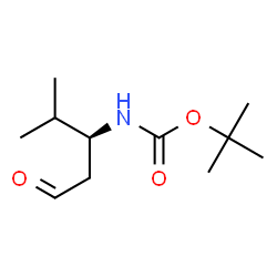 Carbamic acid, [(1S)-2-methyl-1-(2-oxoethyl)propyl]-, 1,1-dimethylethyl ester structure