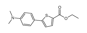 ethyl 5-(4-(dimethylamino)phenyl)thiophene-2-carboxylate结构式