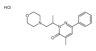 4-methyl-2-(1-morpholin-4-ylpropan-2-yl)-6-phenyl-pyridazin-3-one hydr ochloride Structure