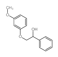 2-(3-methoxyphenoxy)-1-phenyl-ethanol structure