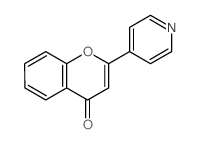 4H-1-Benzopyran-4-one,2-(4-pyridinyl)- structure