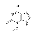 3-methoxy-7H-purine-2,6-dione结构式