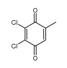 2,3-Dichloro-5-methyl-1,4-benzoquinone structure