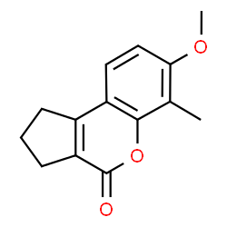 7-methoxy-6-methyl-2,3-dihydro-1H-cyclopenta[c]chromen-4-one Structure