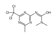 1,1-dimethyl-3-[4-methyl-6-(trichloromethyl)-1,3,5-triazin-2-yl]urea Structure