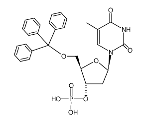 O5'-trityl-[3']thymidylic acid Structure
