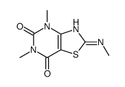 4,6-dimethyl-2-(methylamino)-[1,3]thiazolo[4,5-d]pyrimidine-5,7-dione结构式