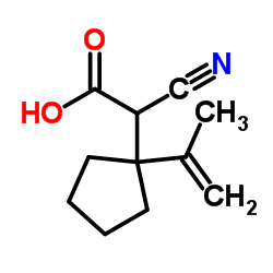 Cyclopentaneacetic acid,-alpha--cyano-1-(1-methylethenyl)- (9CI) picture