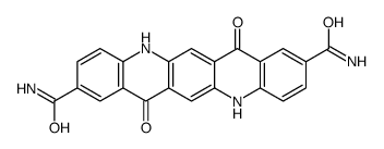 5,7,12,14-tetrahydro-7,14-dioxoquino[2,3-b]acridine-2,9-dicarboxamide结构式