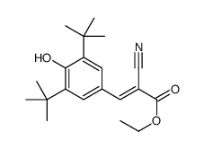 2-Cyano-3-(3,5-ditert-butyl-4-hydroxyphenyl)propenoic acid ethyl ester structure