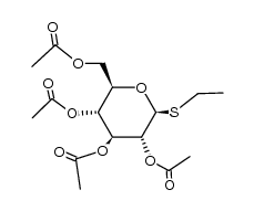 2,3,4,6-tetra-O-acetyl-1-ethylsulfanyl-β-D-glucopyranoside结构式